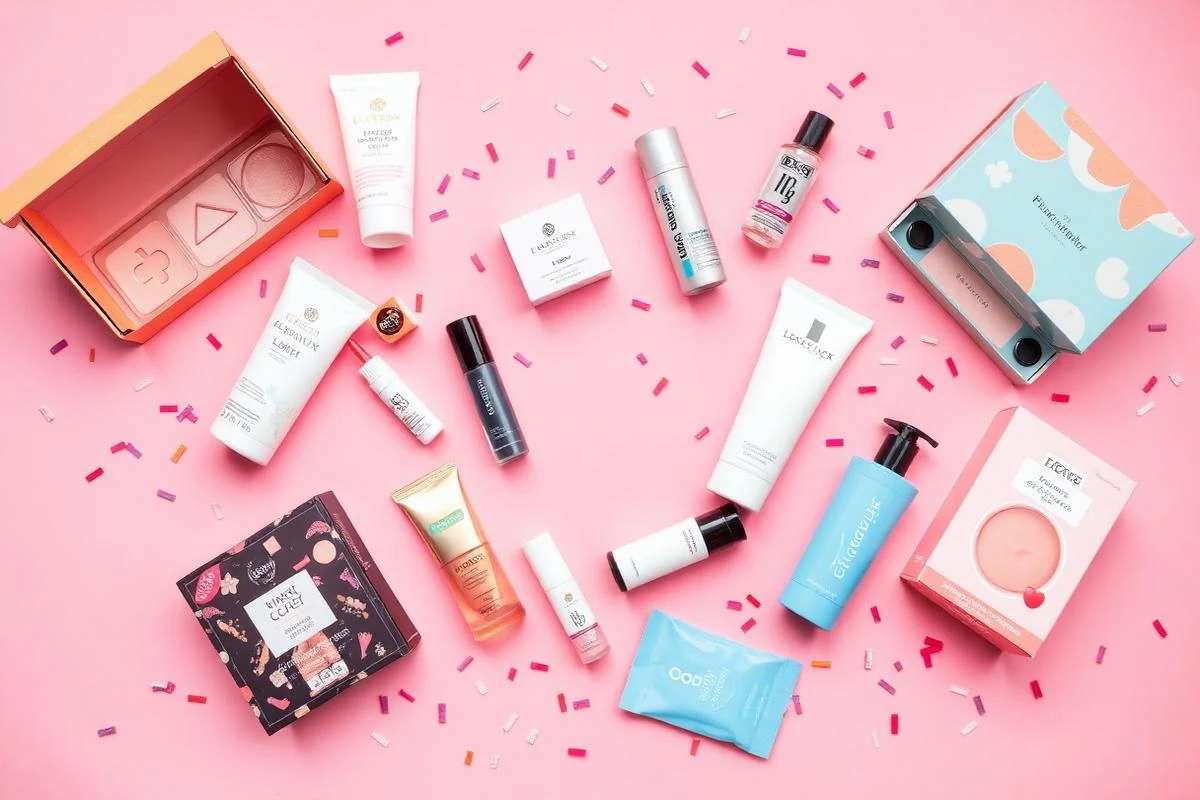 Beauty and lifestyle product samples